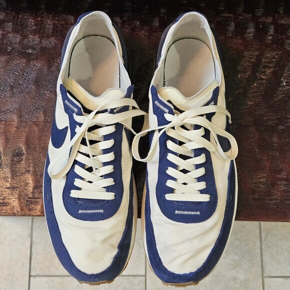 Nike Men's Waffle One SE Trainers, Midnight Navy/Coconut Milk, Sz 13 - Picture 2 of 16